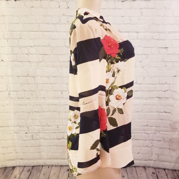 Coral navy top - Picture 3 of 4